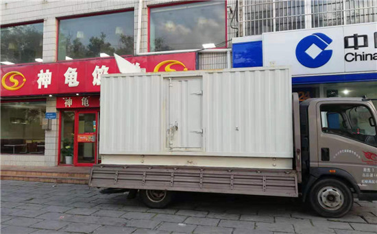 新野出租发电机施工案例